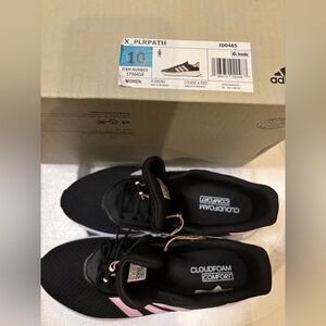 Adidas Women's Black and Pink X_PLR Sneakers